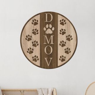 🏡 Ťapičková cedulka DOMOV 🐾 Domov není jen místo – je to pocit lásky, bezpečí a sdílených chvil. A právě to vystihuje naše...